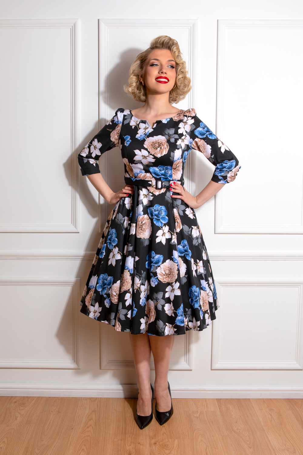 Stacy Floral Swing Dress